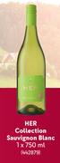 Her Collection Sauvignon Blanc-1 x 750ml Each