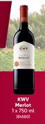 KWV Merlot-1 x 750ml Each
