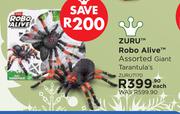 Zuru Robo Alive Assorted Giant Tarantula's ZURU7170-Each
