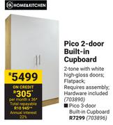 Home & Kitchen Pico 3 Door Built In Cupboard