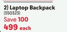 Laptop Backpack 350323-Each