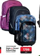 Totem Style Or Street School Bag 218949 / 218950-Each