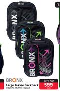 Bronx large Takkie Backpack 462920 / 462921 / 462922-Each