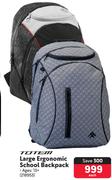 Totem Large Ergonomic School Backpack 218953-Each
