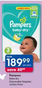 Pampers Baby Dry Disposable Nappies Jumbo Pack-Per Pack