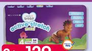 Clicks Made 4 Baby Active Stretch Disposable Nappies Value Pack-Each