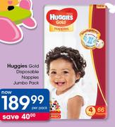 Huggies Gold Disposable Nappies Jumbo Pack-Per Pack
