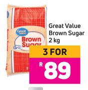 Great Value Brown Sugar-For 3 x 2Kg