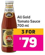 All Gold Tomato Sauce-For 3 x 700ml