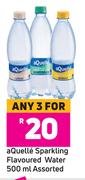 Aquelle Sparkling Flavoured Water Assorted-For 3 x 500ml