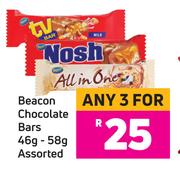 Beacon Chocolate Bars Assorted-For 3 x 46g-58g