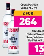 Count Pushkin Vodka-For 2 x 750ml