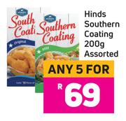 Hinds Southern Coating Assorted-For 5 x 200g