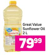 Great Value Sunflower Oil-2L