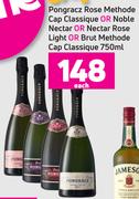 Pongracz Rose Methode Cap Classique Or Noble Nectar Or Nectar Rose Light-750ml Each
