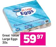 Great Value Large Eggs-30s