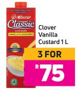 Clover Vanilla Custard-For 3 x 1L