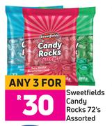 Sweetfields Candy Rocks Assorted-For 3 x 72's