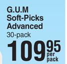 G.U.M Soft Picks Advanced 30 Pack-Per Pack