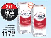 Corsodyl Mouthwash Assorted-200ml Each