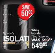 Primal Whey Isolate Assorted-750g