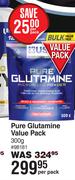 USN Pure Glutamine Value Pack 98181-300g Per Pack