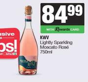 KWV Lightly Sparkling Moscato Rose-750ml