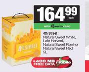 4th Street NL Sweet White,Late Harvest,NL Sweet Rose Or NL Sweet Red-5L