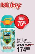 Nuby Bolt Cup Assorted-420ml