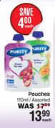 Purity Pouches Assorted-110ml Each