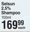 Selsun 2.5% Shampoo-100ml Each