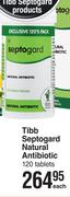 Tibb Septogard Natural Antibiotic 120 Tablets-Each