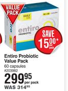 Entiro Probiotic Value Pack 60 Capsules-Per Pack