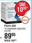 Florin 250 10 Vegetable Capsules