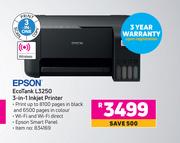Epson EcoTank L3250 3-In-1 Inkjet Printer