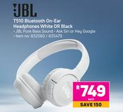 JBL T510 Bluetooth On-Ear Headphones-Each