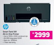 Hp Smart Tank 581 All-In-One Printer