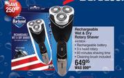 Barbasol Rechargeable Wet & Dry Rotary Shaver