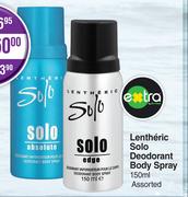 Lentheric Solo Deodorant Body Spray Assorted-150ml