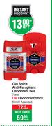 Old Spice Anti Perspirant Deodorant Gel 70ml Or Deodorant Stick 50ml-Each