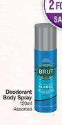 Brut Deodorant Body Spray Assorted-For 2 x 120ml