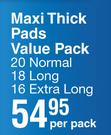 Always Maxi Thick Pads Value Pack-Per Pack