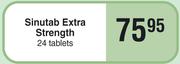 Sinutab Extra Strength 24 Tablets