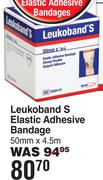Leukoband S Elastic Adhesive Bandage 50mm x 4.5m