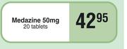 Medazine 50mg 20 Tablets