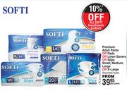 Softi Premium Adult Pants Or Pads Or Linen Savers Or Slips Small,Medium,Large Or X-Large-Per Pack