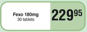 Fexo 180mg 30 Tablets