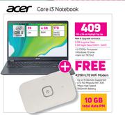 Acer Core i3 Notebook-On My Gig 5 Top Up