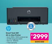 HP Smart Tank 581 All-In-One Printer
