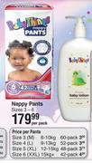 Baby Things Nappy Pants (Sizes 3-6)-Per Pack